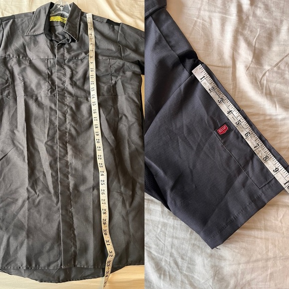 Red Kap Men’s Short Sleeve Performance Plus Shop Shirt M - Picture 13 of 14